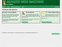 Tablet Screenshot of munzeeskinmachine.com